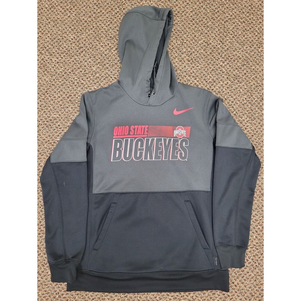 Nike Ohio State Buckeyes On-Field Pullover Hoodie – Dri-FIT – Men’s Medium